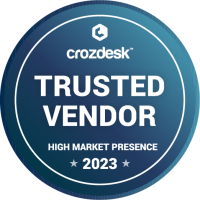 获得2022 Crozdesk值得信赖的供应商徽章
